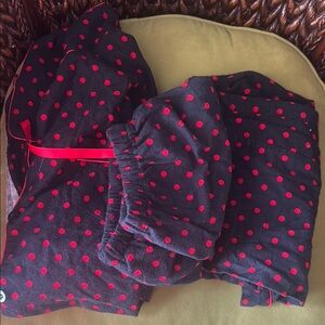 Boat Black and Red Pajama Set Cozy Sleepwear
